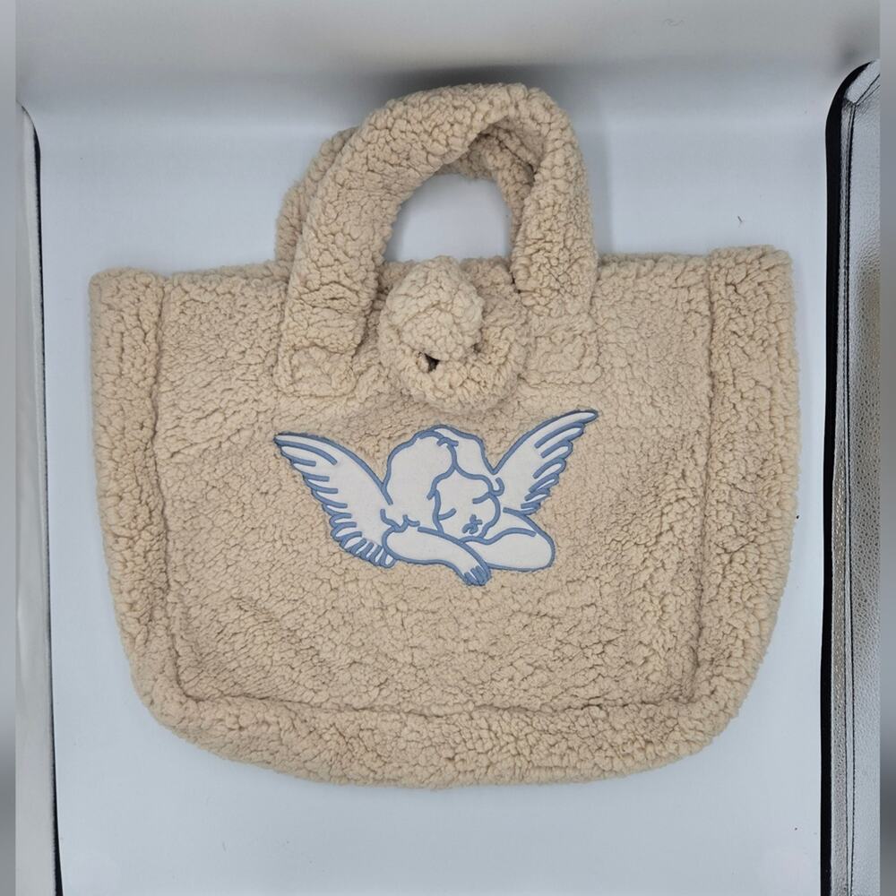 Fiorucci Inspired Angel Sherpa Fleece Tote